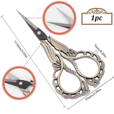 1Pc Stainless Steel Scissors AJEW-SC0002-99B-01-1