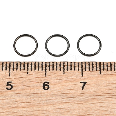 Ion Plating(IP) 304 Stainless Steel Closed Jump Rings STAS-G393-06B-09-1