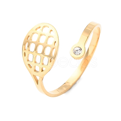 304 Stainless Steel Cuff Open Rings LS-RJEW-D337-01D-G-1