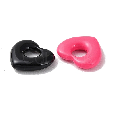 Spray Painted Alloy European Beads X-PALLOY-M215-02-1
