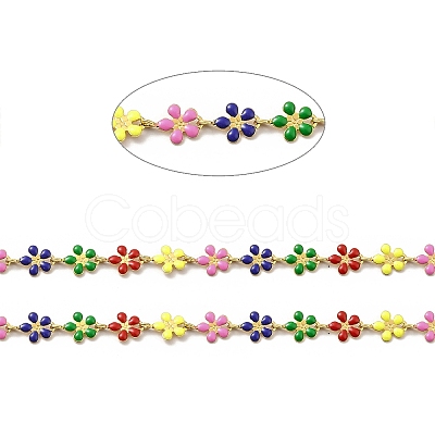 Ion Plating(IP) Handmade 316 Surgical Stainless Steel Enamel Link Chains CHS-I019-17B-1
