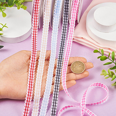 10 Yards Flat Polycotton(Polyester Cotton) Ribbon OCOR-TAC0030-01B-1