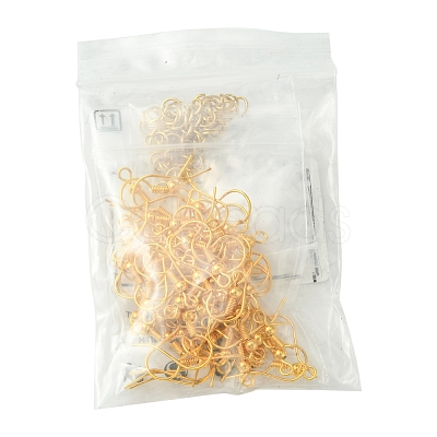 60Pcs Brass Earring Hooks DIY-FS0007-60G-1