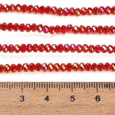 Electroplate Glass Beads Strands GL-CBAA615-02C-1