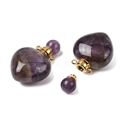 Natural Amethyst Pendants G-H252-C03-01-1