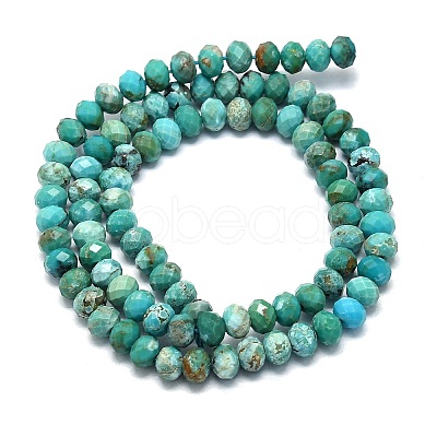 Natural HuBei Turquoise Beads Strands G-G106-A44-03-1