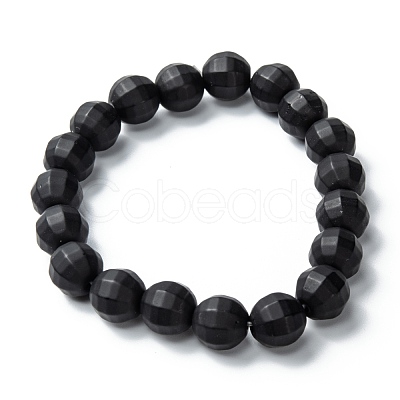 Frosted Glass Beads Stretch Bracelets BJEW-I296-12D-1