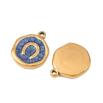 304 Stainless Steel Enamel Pendants STAS-P425-01G-09-1