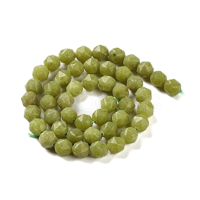 Natural Olive Jade Beads Strands G-NH0021-A17-01-1
