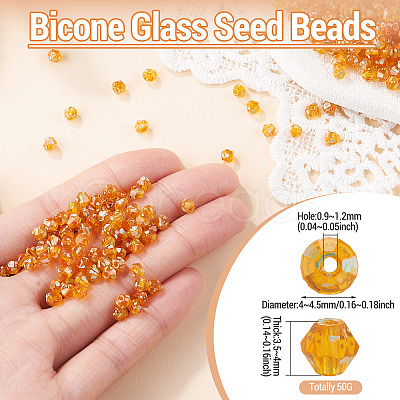 Picasso Baking Paint Glass Seed Beads SEED-TA0001-62C-1