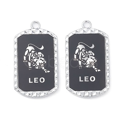 Alloy Twelve Constellations Series Big Pendants PALLOY-O107-01P-02-1