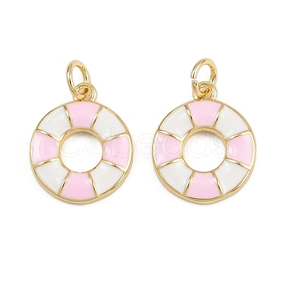 Brass Enamel Charms KK-L240-29G-01-1