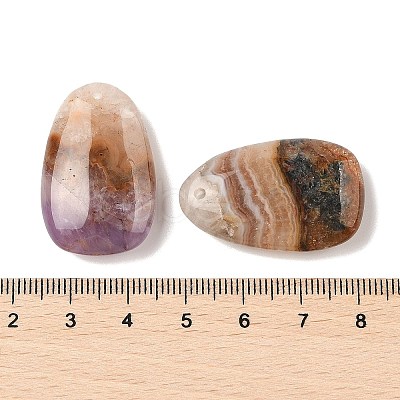 Natural Amethyst Lace Agate Pendants LS-G-A244-02-1