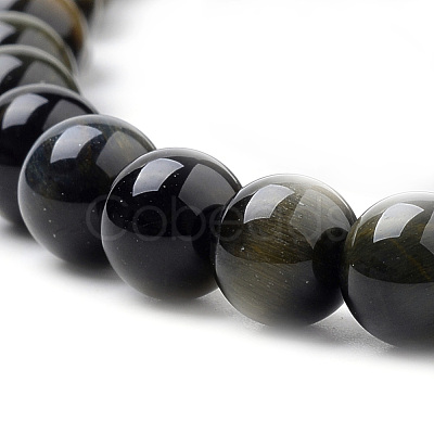 Natural Tiger Eye Beads Strands X-G-S259-22-8mm-1