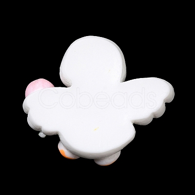 Cute Duck Opaque Resin Cabochons LS-RESI-L038-07P-06-1
