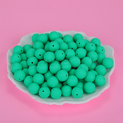 Round Silicone Focal Beads SI-JX0046A-30-1