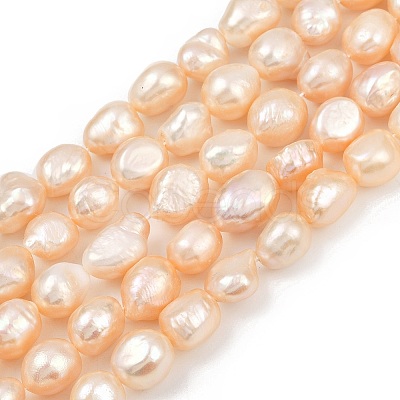 Natural Cultured Freshwater Pearl Beads Strands PEAR-P064-20L-02B-1