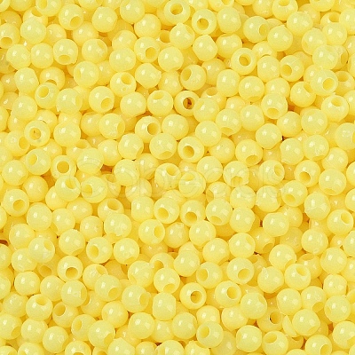 Opaque Acrylic Beads SACR-A007-01B-18-1