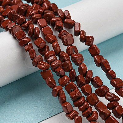 Natural Red Jasper Bead Strands G-F465-36A-1