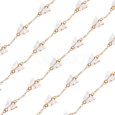 1M Handmade Acrylic Butterfly Link Chains CHC-TA0001-24B-1