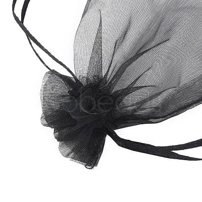 20Pcs 10 Colors Rectangle Organza Drawstring Bags CON-YW0001-31A-1