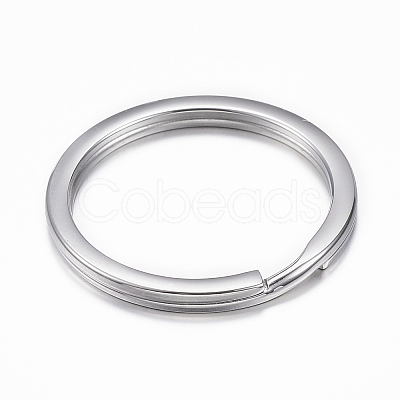 Tarnish Resistant 304 Stainless Steel Split Key Rings Hand Polished LS-STAS-H383-29P-1