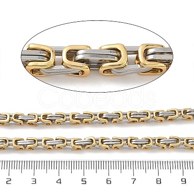 201 Stainless Steel Byzantine Chains SA-CBA46AF-02A-PG-1