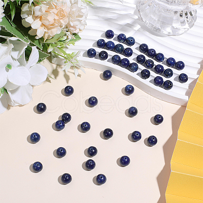 1 Strand Dyed Grade A Natural Lapis Lazuli Beads Strands G-PA0002-65B-1