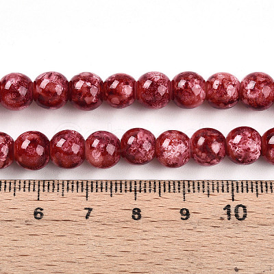 Baking Paint Glass Beads X1-DGLA-N003-8mm-A02-1