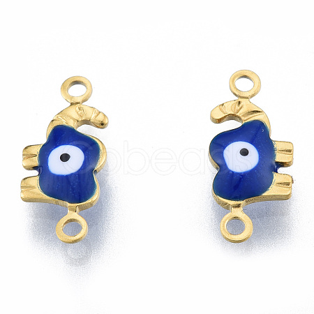 Ion Plating(IP) 304 Stainless Steel Enamel Connector Charms LS-STAS-N092-177A-1