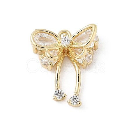 Brass Micro Pave Cubic Zirconia Pendants KK-M326-18B-G-1