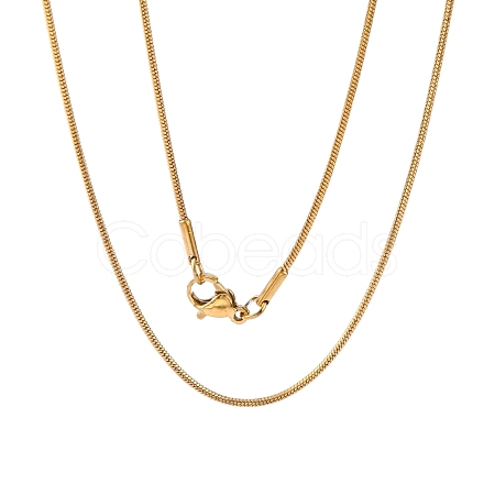 304 Stainless Steel Snake Chains Necklaces STAS-O057-21-1