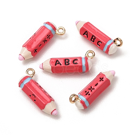Alloy Enamel Pendants AL-CBAA1B9-03G-02-1