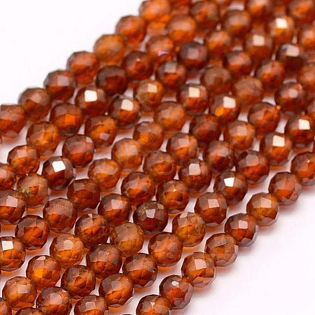 Natural Garnet Beads Strands G-F509-13-4mm-1