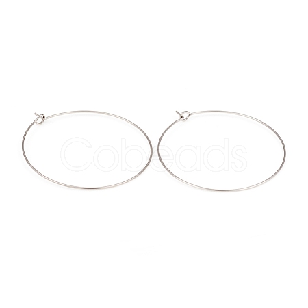 316L Surgical Stainless Steel Hoop Earring Findings STAS-G229-07P-06-1