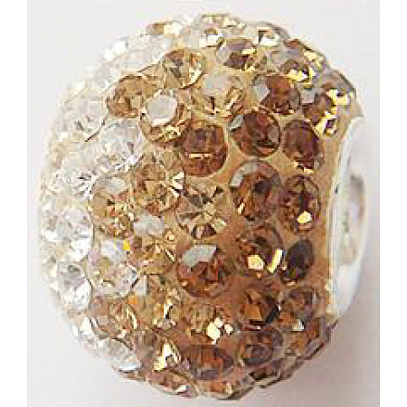Austrian Crystal with 925 Sterling Silver Single Core European Beads CPDL-D001-6-1