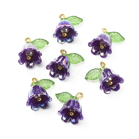Opaque Resin Pendants CRES-CJC0009-05G-07-1
