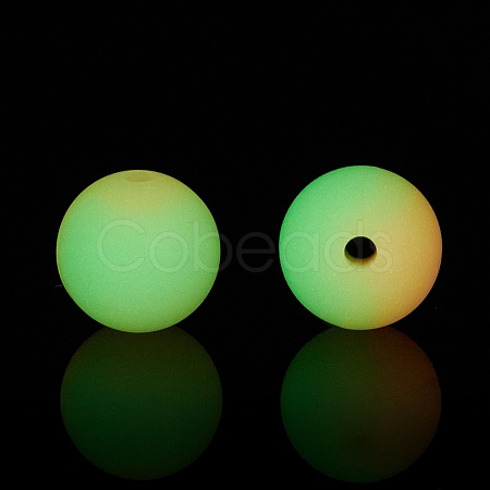 Two Tone Luminous Silicone Beads SIL-I002-01B-1