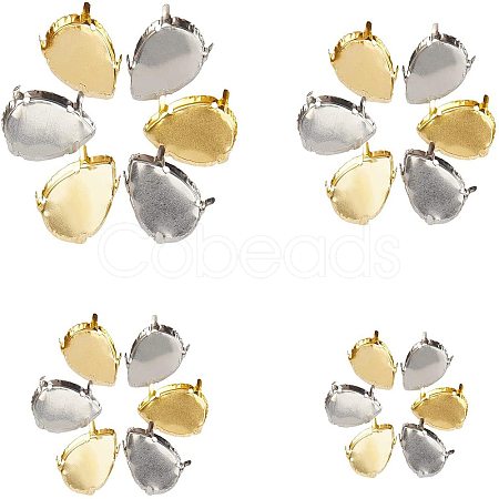 201 Stainless Steel Sew on Prong Settings STAS-NB0004-30-1