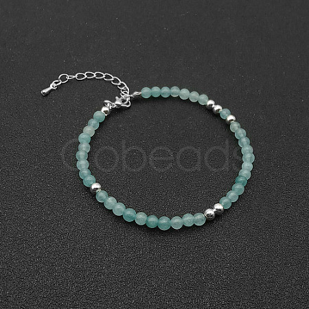Natural Amazonite Bead Bracelet ZW6419-2-1