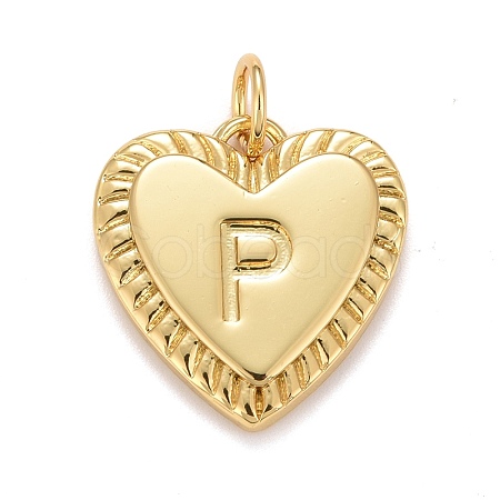 Rack Plating Golden Brass Pendants KK-E260-01G-P-1