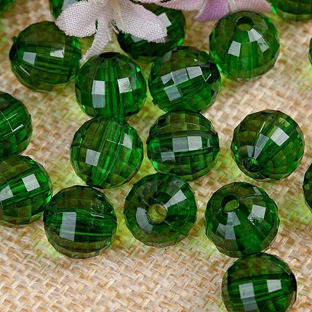 Transparent Acrylic Beads TACR-NH0001-A-12-1