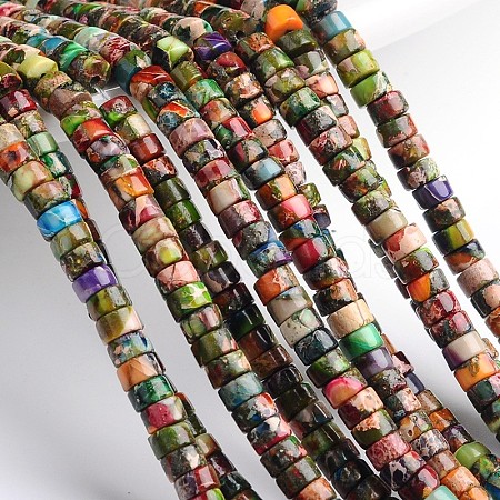 Dyed & Heated Natural Imperial Jasper Beads Strands X-G-M276-06-C-1