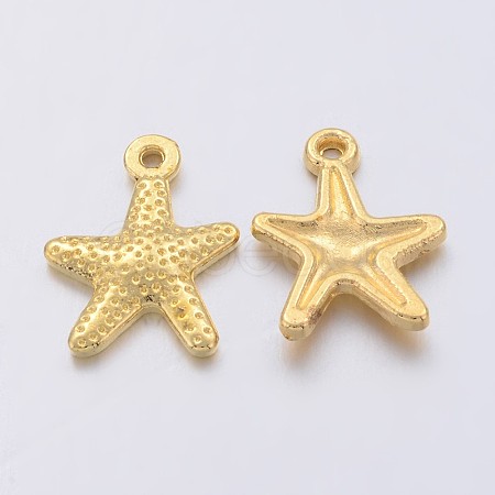 Tibetan Style Alloy Starfish/Sea Stars Charms K08UY011-1