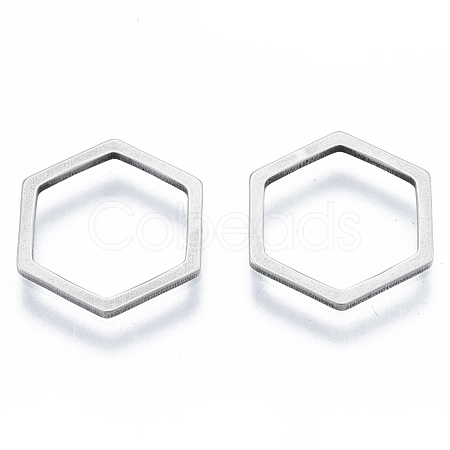 Non-Tarnish 201 Stainless Steel Linking Rings STAS-N090-T03-1-1