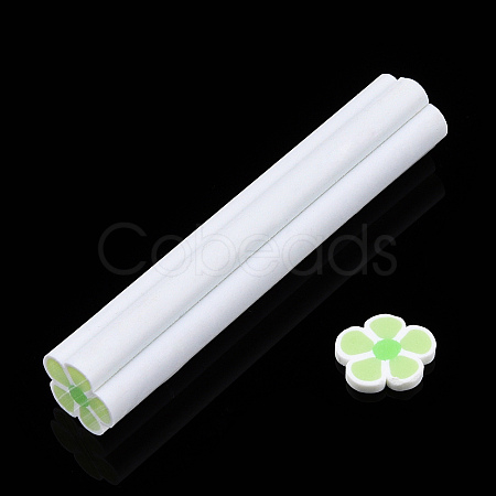 Luminous Handmade Five Petal Flower Polymer Clay Canes CLAY-T016-85B-1