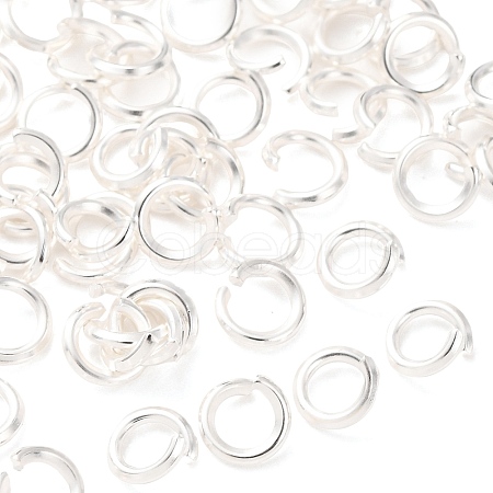 Brass Open Jump Rings KK-G604-08S-12-1