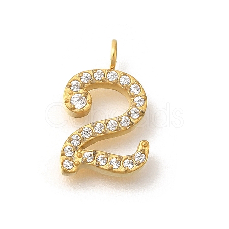 Ion Plating(IP) 304 Stainless Steel Micro Pave Cubic Zirconia Pendants STAS-H228-01G-02-1