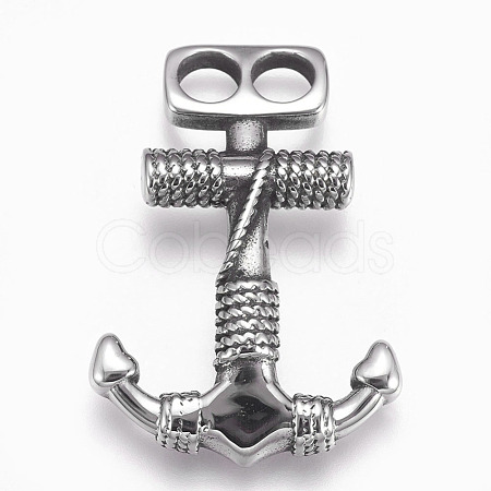 304 Stainless Steel Hook Clasps STAS-O114-077AS-1