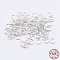 925 Sterling Silver Open Jump Rings, Round Rings, Silver, 18 Gauge, 4x1mm, Inner Diameter: 1mm, about 133pcs/10g